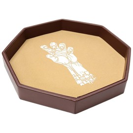 Grinning Gargoyle - Deluxe 30cm Fantasy Vecna Claw Dice Rolling Tray - DnD Dice Tray - Dice Roller Mat for RPG and Tabletop Roleplaying Games - Gaming Accessory – Noise Dampening Octagon Dice Trays