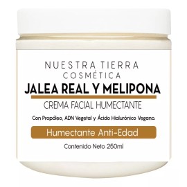 Nuestra Tierra Cosmética Crema Humectante-cicatrizante Anti-edad Jalea Real Melipona 250ml Todo Tipo De Piel Nuestra Tierra Cosmética