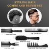 DUAIU Men's Hair Brush, Men's Styling Set, 5 Pieces Hair