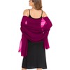 Pukguro Mulberry Shawl Wraps for Weddings Chiffon Soft Shawls and
