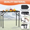 FUNYKICH 3ft Camping Folding Table with 3 Height(35.4'' Lx15.7'' W),