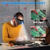 COYLAPY Headband Magnifier with Light, 1.5X-3.5X Hobby Magnifying Glasses