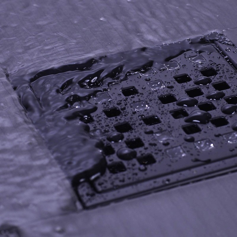 Square Shower Drain 4 inch, Nicmondo Point Center Floor Waste