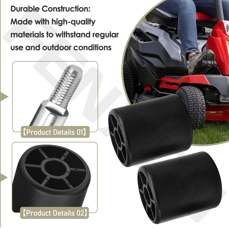 M158262 Deck Roller w/Rod for Joh-n Deere Z425 Z435 Z445