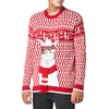 Blizzard Bay Men's Ski Slopes Llama Sweater, red, Small