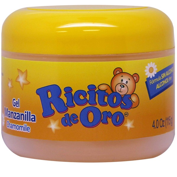 Manzanilla Ricitos de Hair Gel| Alcohol-Free Hair Care Gel for Daily Use, Gentle Gel with Chamomile Extract; 4.0 Ounces