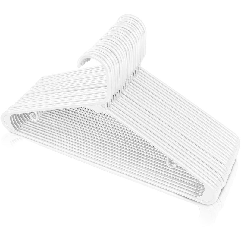 Utopia Home Plastic Hangers 20 Pack - Space Saving Clothes