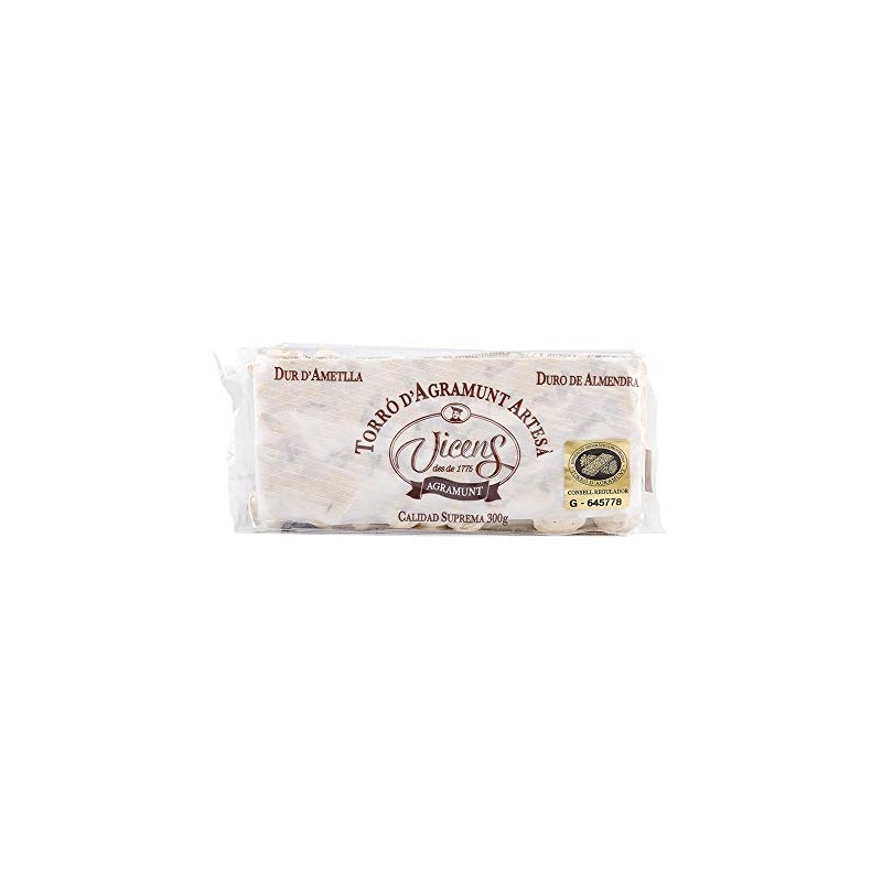 Classic Almond Brittle Turrón Bar by Vicens