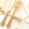 Joyido 40PCS Gold Plastic Silverware - Heavy Duty Elegant Disposable