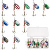 10 PCS Spinner Bait Set Multi Colored Fishing Lures Set