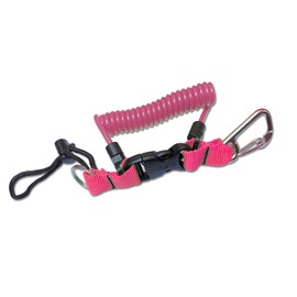 Riff Coiled Cable with Carabiner Hook (Pink)