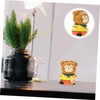 Tofficu Unique Monkey Figurine Wooden Decor Ornament for Monkey Decor