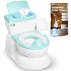 Real Feel 2-in-1 Potty with Wipes Storage, Flushing Sounds &