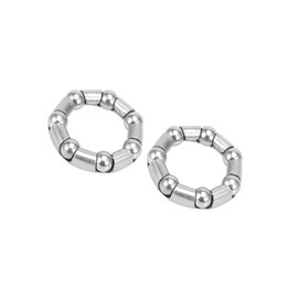 INFINAUTO 2pcs 37.6mm x 7 Bicycle Ball Bearings Crank Wheel Bearing Retainer Stylish Design