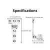 2Pack Heavy Duty Marine 316 Stainless Steel Tee Hinges,4/6/8inch Boat