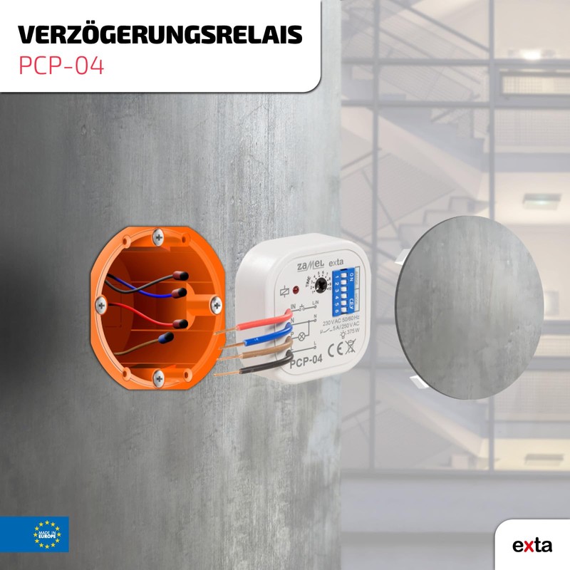 PCP 04 Timer 0,1s ÷ 10DAYS SPST NO 250VAC/5 A