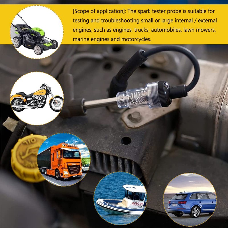 Inline Spark Plug Tester, Plug Engine Ignition Tester, Ignition Spark