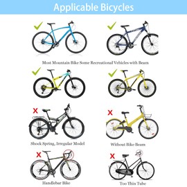 grofyllaa Kids Bike Seat, Baby Bicycle Seat Bearing 50kg Front Mounted Child Bike Seat with Handrail and Seatbelts for Children Aged 8 Months to 4 Years, Adjustable Kids Seat for Adult Bike, Red