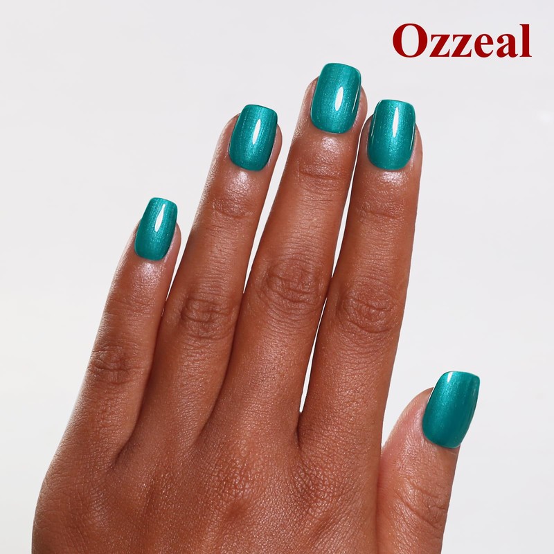 Glitter Gel Polish, Turquoise Blue Pearl Glitter Nail Gel Polish