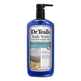 Dr. Teals Body Wash Con Sal Pura De Epsom, Desintoxica Y Ene