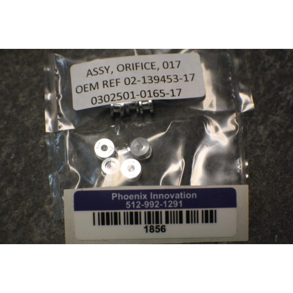Novellus 02-139453-17 Assy, Orifice, 017