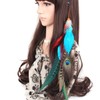 Suoirblss 1 Pc Handmade Boho Hippie Hair Extensions with Feather