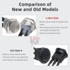 APIELE 22mm Metal Stainless Steel Toggle Switch IP65 Waterproof Switch