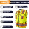 UNINOVA Surveyor Safety Vest Reflective for Men, Class 2 Heavy