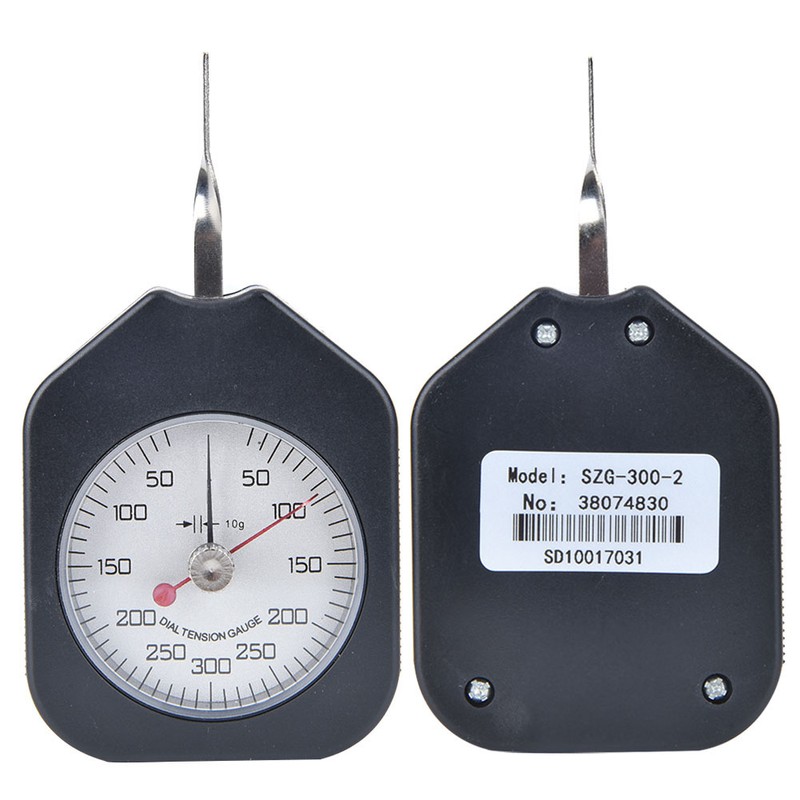 Plastic Pointer Type Double Needles Tension Meter Analog Dial Gauge