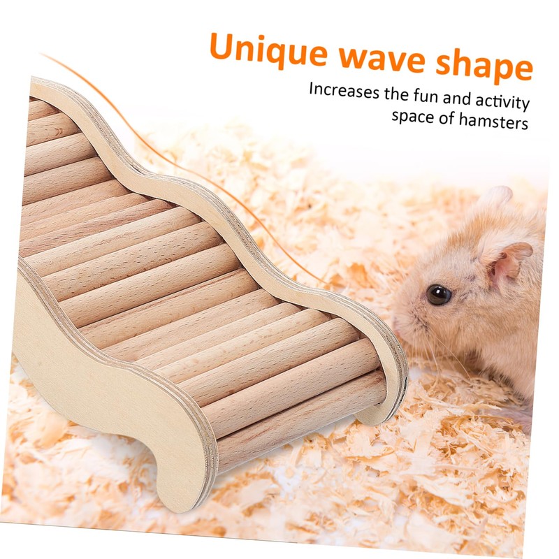 CORHAD Hamster Ladder Reptile Bridge Wave Climbing Toy for Hamsters
