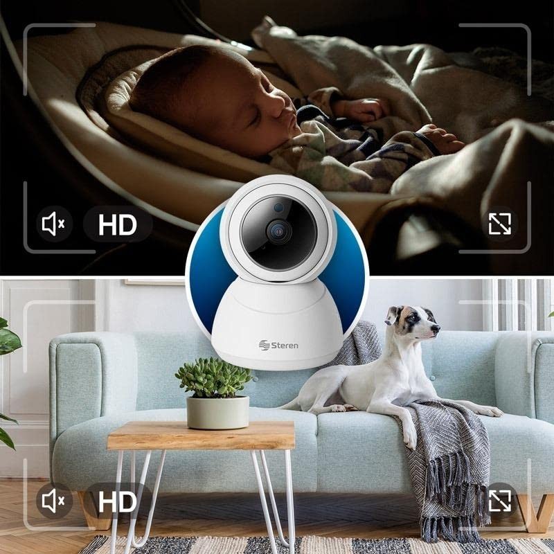 STEREN Cámara de Seguridad Wi-Fi Full HD robotizada con seguidor