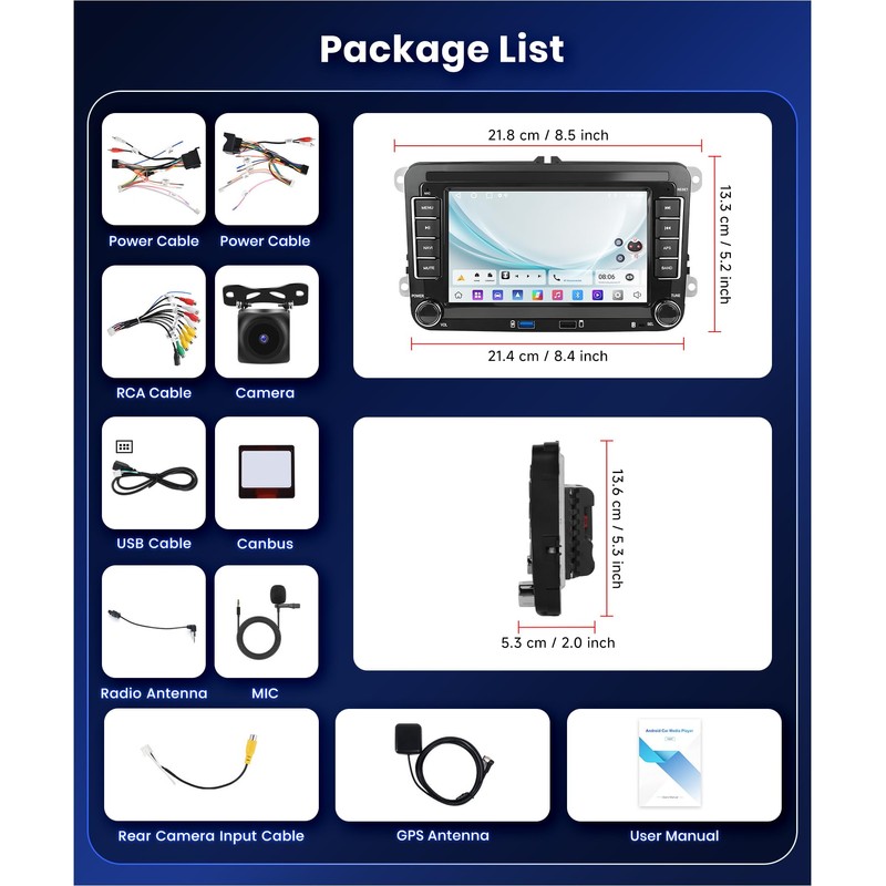 DSP 2G 64G Radio for VW Passat Jetta Golf Touran