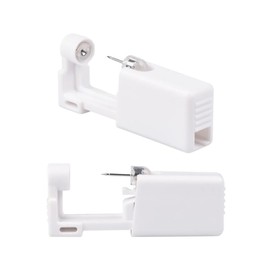 Eari Pack of 6 Ear Piercing Gun, Disposable Ear Piercing Gun with Stud Earrings, Ear Piercing Piercer, Safe and Pain-free, Apply Asepsis Pierce Kit, Piercing Accessories (White), Stainless Steel