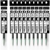 Pentel XZRN5-A Floatune Ballpoint Pen Refills, 0.5 mm, Black, 10