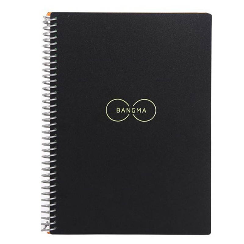 Notebook B5 Black Round Sign Circle Line Design Portable PP