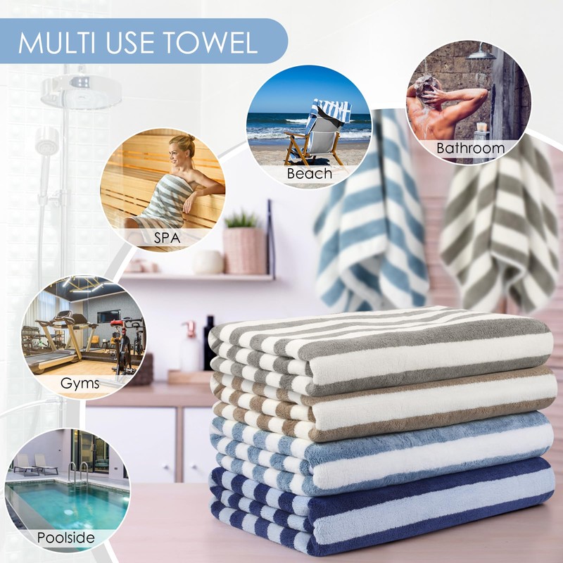 VIVOTE Microfibre Bath Towel (80 x 152 CM), Soft and