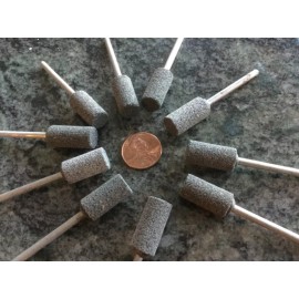 Machine shop 10 mounted point points 0.401 barrel blue 1/8 dremel hobby shop machine abrasive