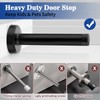 Door Stopper, 6 Inch Long Door Stop, Black Door Stop