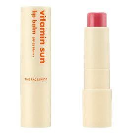 The Face Shop Vitamin Sun Lip Balm, pink, 3.9g, 1 piece / 더페이스샵 비타민 선 립밤, 핑크, 3.9g, 1개