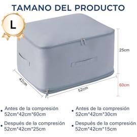 Organizador Autocomprimible Ultra Comprimible, Bolsas de Organizador para Edredones, Bolsa de Almacenamiento Plegable de Ahorra Espacio para Edredones