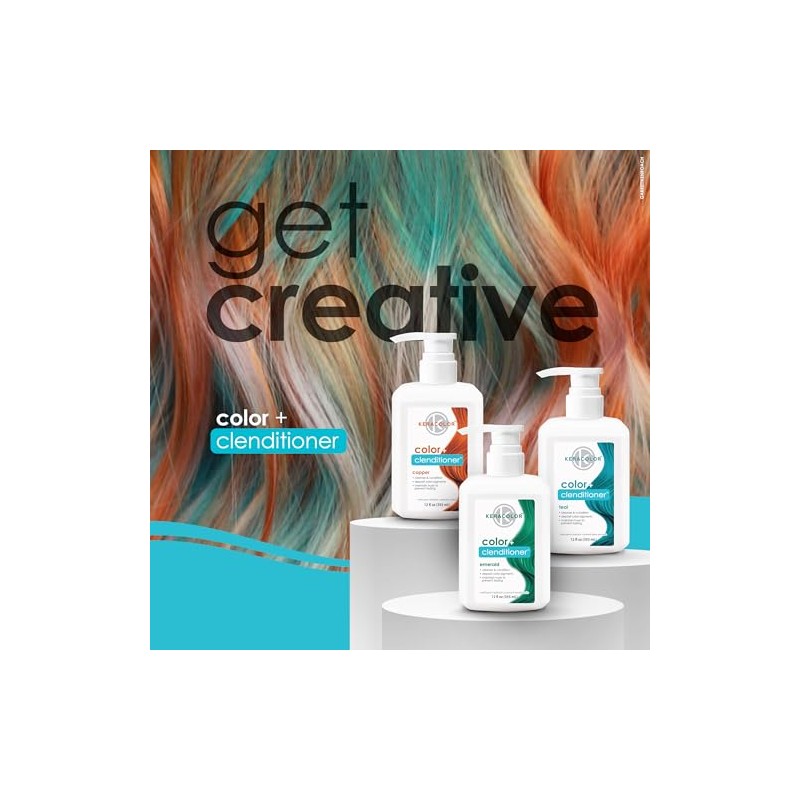 KERACOLOR - Cleanditioner Color Plus, cobre, 12 onzas