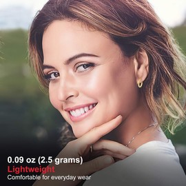 Gacimy Gold Hoop Earrings for Women, 14K Gold Plated Hoops with 925 Sterling Silver Post, 30mm Yellow Gold and Cubic Zirconia Medium Hoop Earrings for Women