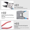 iCrimp Wire Flush Cutters, 6-inch Side Cutter, Clipper Wire Snipss
