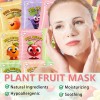 Paquete De 12 Mascarillas Faciales De Frutas Para Niños, Mas