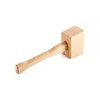 QWORK Wooden Mallet, 9.5" Manual Ice Hammer Mallet Beech Solid