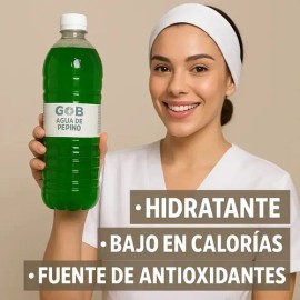 Gob tónico facial agua de pepino 1 L | refresca todo tipo de piel