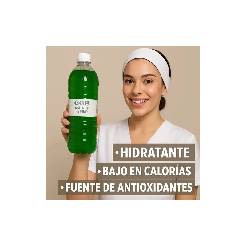 Gob tónico facial agua de pepino 1 L | refresca