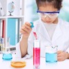 UNGLINGA Kids Lab Coat Doctor Scientist Costume with Science Goggles