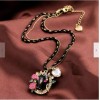 Betsey Johnson LUCKY Cowgirl HORSE Flower Horseshoe Rose Rhinestone Betsey