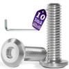 Pack of 10 M8 x 40 Flat Head Screws Stainless